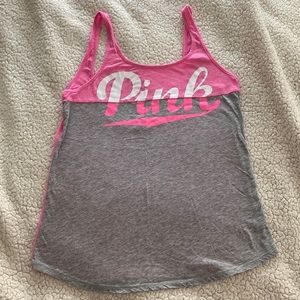Vintage look pink tank